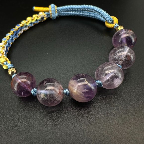 Hand made Super Seven beads bracelet, 7 energys for Chakra - Picture 4 of 6